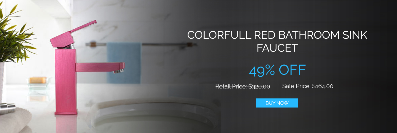 Colorfull Red Bathroom Sink Faucet
